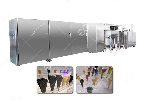 China Full Automatic Ice Cream Cone Production Line/Waffle Cone Machine Price supplier