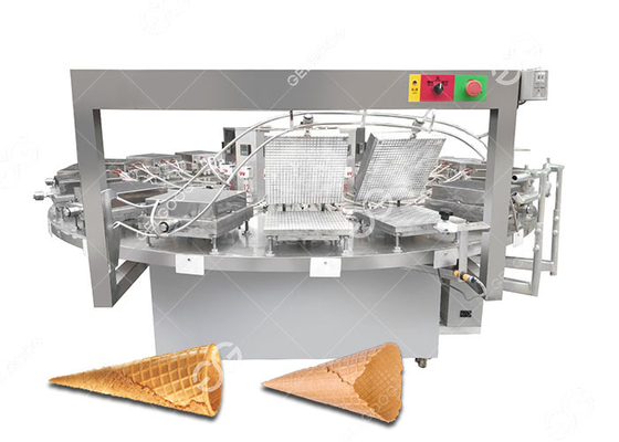 China Semi Automatic Ice Cream Waffle Cone Making Machine , Cone Biscuit Machine 1200PCS/H supplier